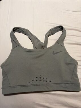 Nike Grey Racerback Performance Sports Bra